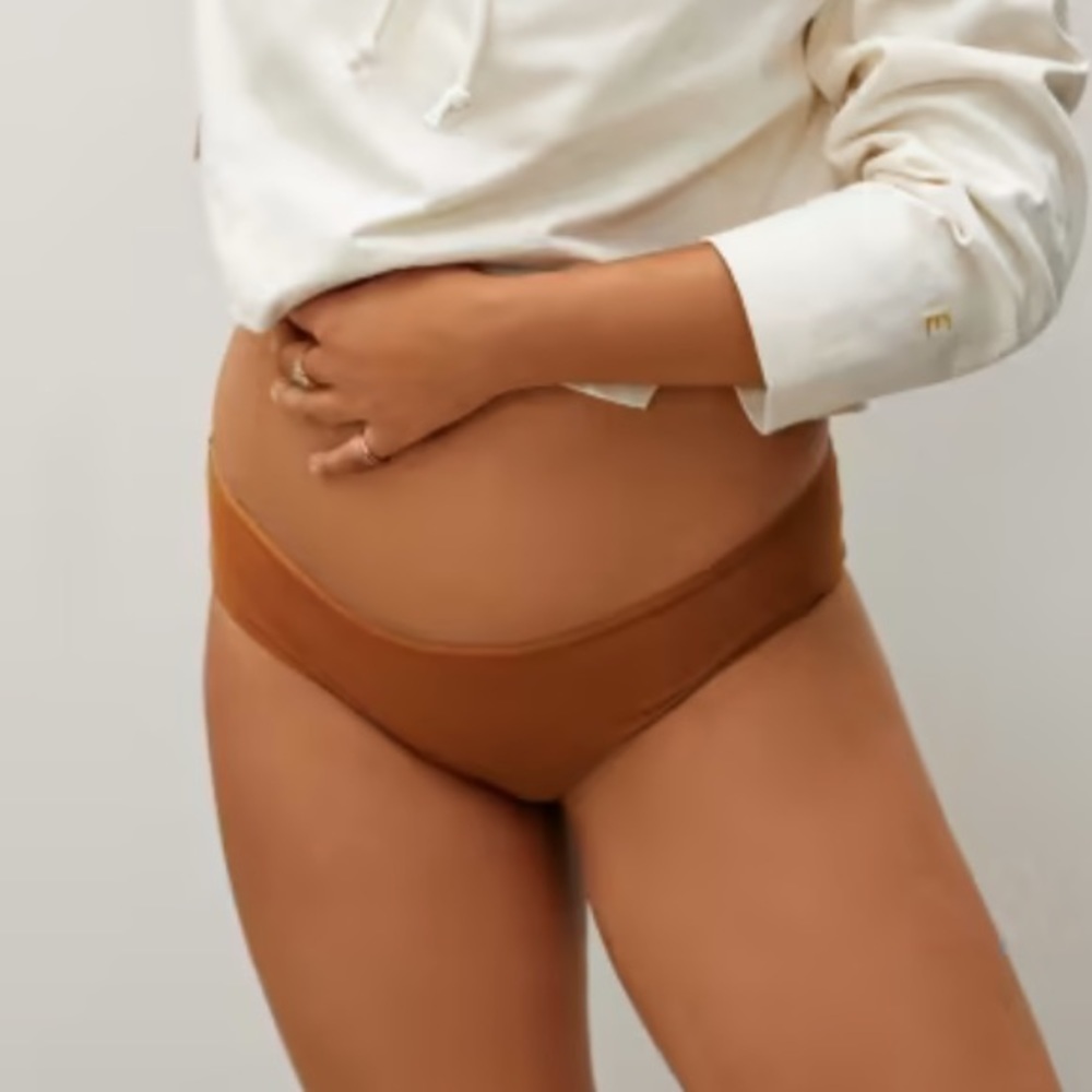 Everlane cotton hipster honey orange brown nwt